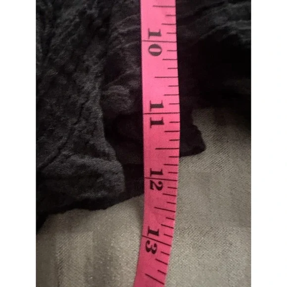 Princess Polly Top Womens US 6 Black Strapless Peplum Gauze Smocked Tie Front - Picture 12 of 12